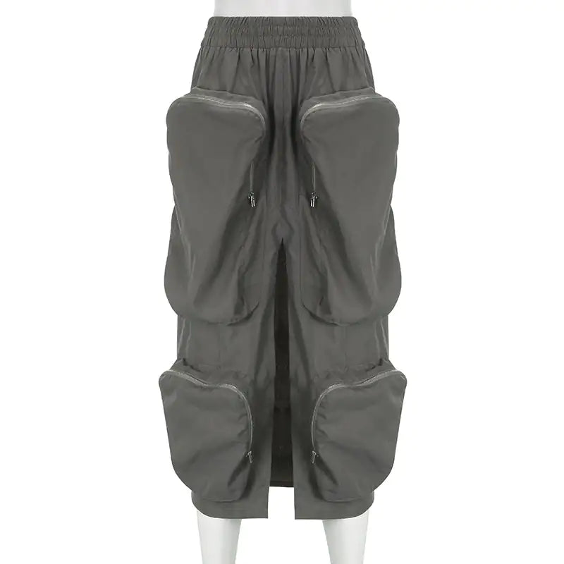 "Do You Mind" Cargo Midi Skirt