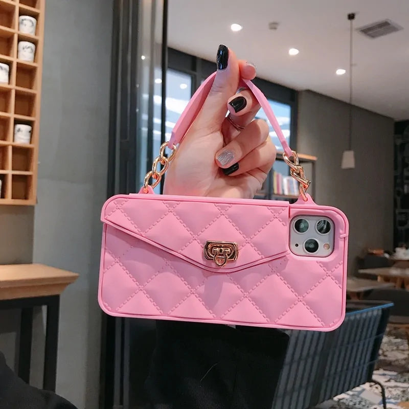 Wallet Handbag Crossbody Phone Case For iPhone